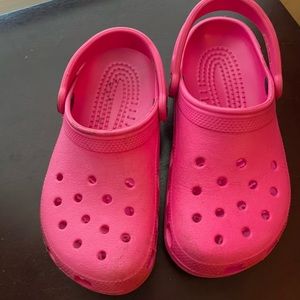 Pink Crocs